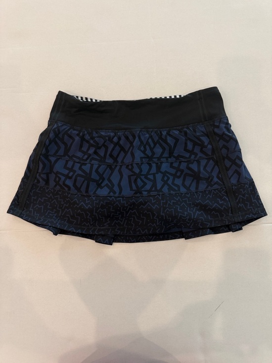 lululemon athletica Dresses & Skirts - lululemon athletica Navy and Black Patterned Athletic Skort